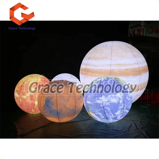 Giant Inflatable World Map Balloon Inflatable Earth Planet Balloon for Decoration