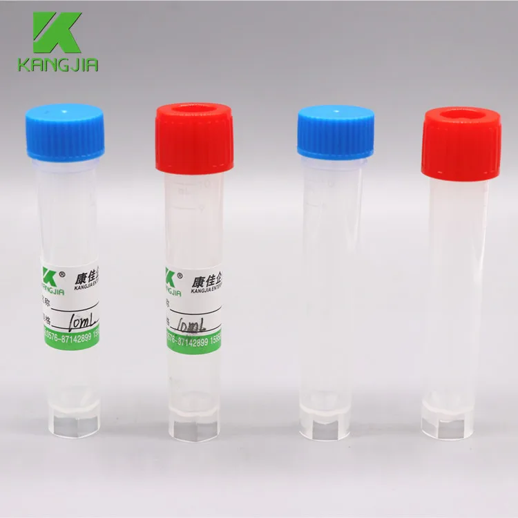 Лабораторные прозрачные стоечные пробирки 10 мл замороженные трубки с