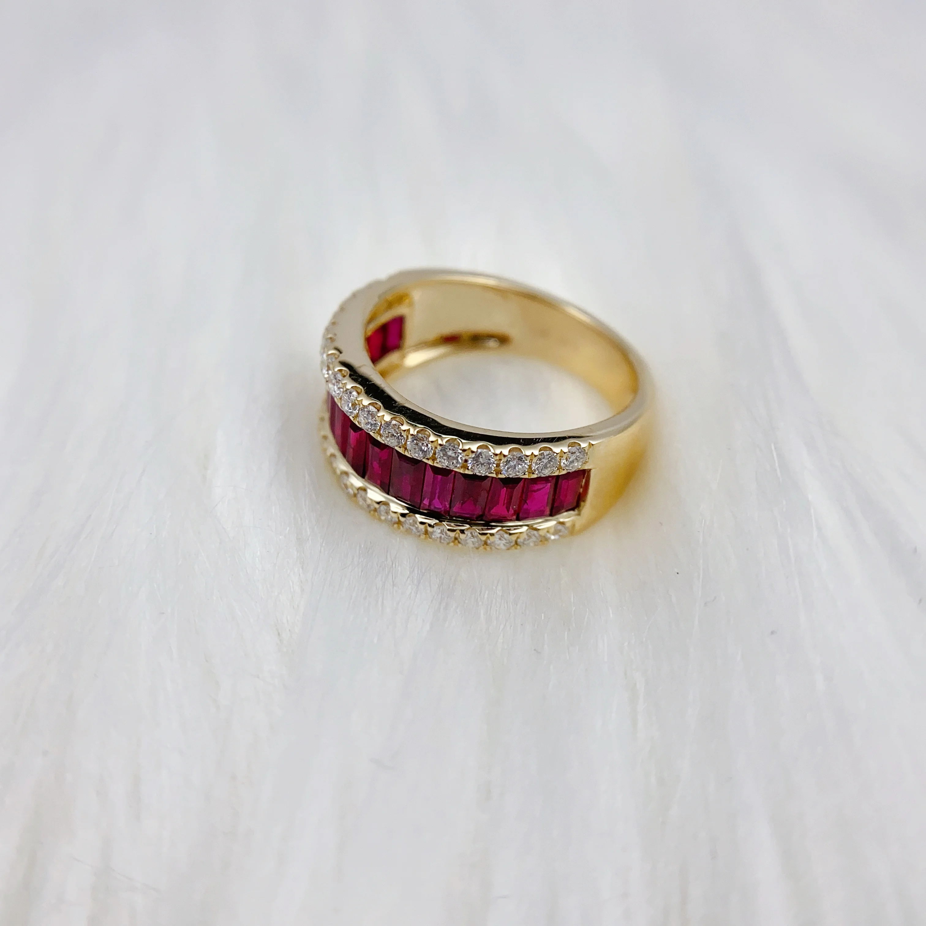 Choose Your Color Gemstone Eternity Band Ring 925 Sterling Silver Chakra Healing Birthstone Engagement Wedding Gift