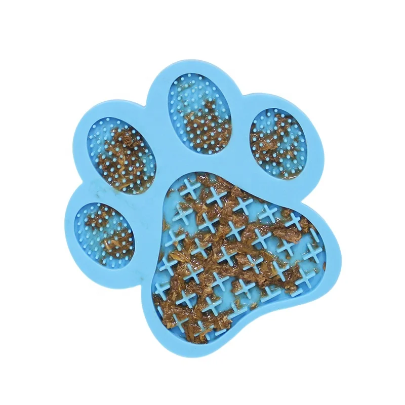 Silicone Dog Food Mat Dog Slow Feeder, Pet Dog Lick Pad, Bath Washing Distraction Dog Lick Mat (1600350606157)