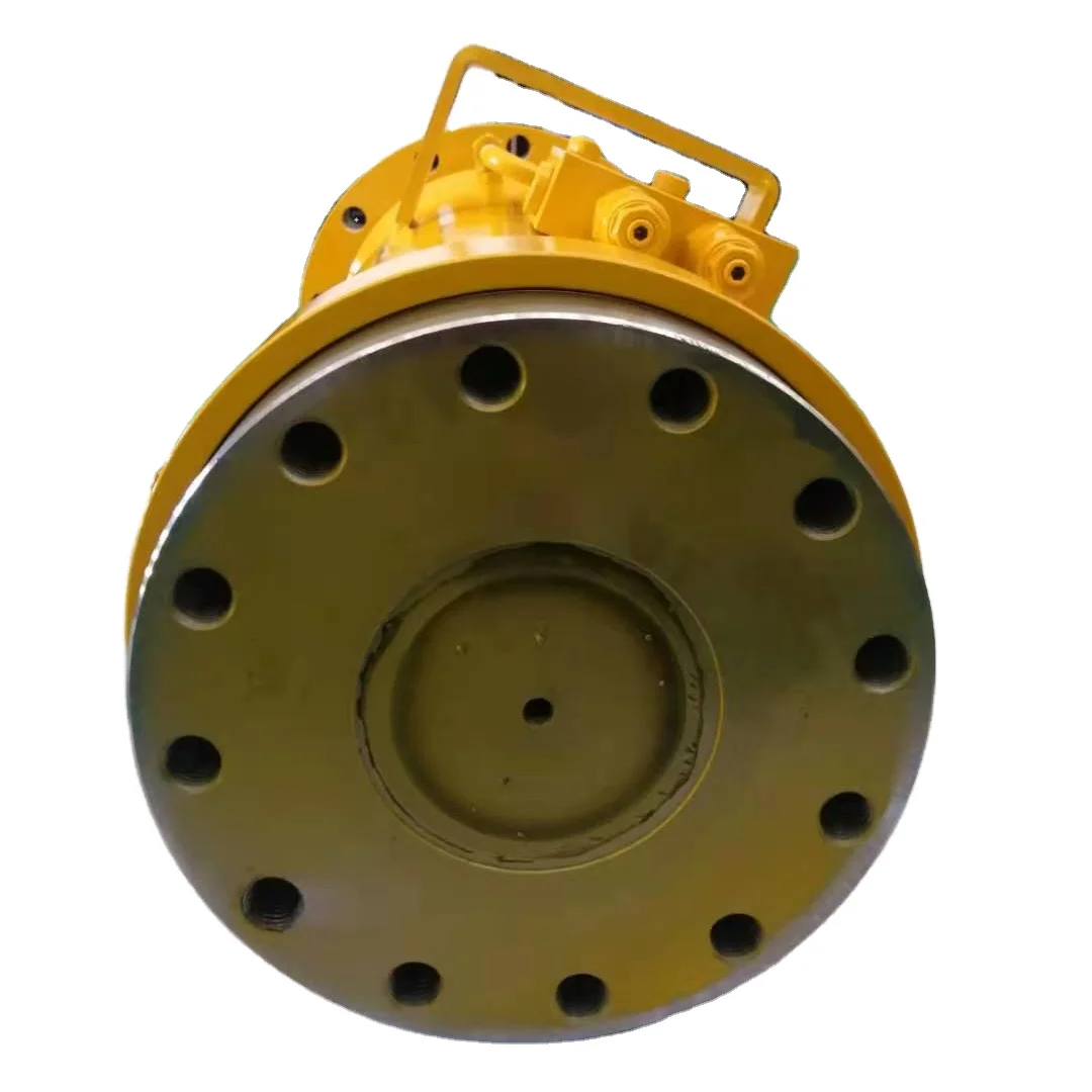 Yellow high torque size optimized robust hydraulic rotary actuators  used in Atlas Drill Jumbo