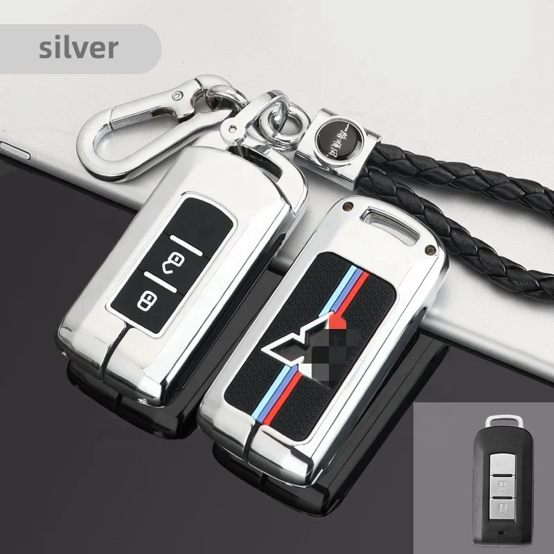 For Mitsubishi Outlander keycase 2021 high-end fashion  Zinc alloy car key case  Intelligent gradient key housing