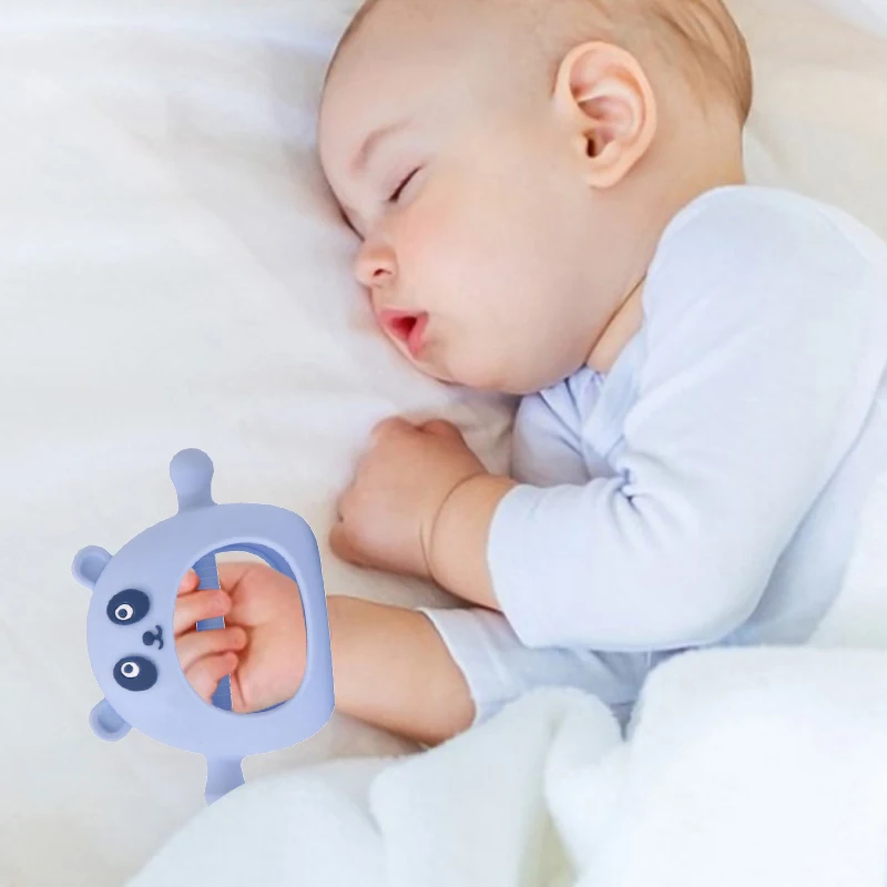 Newsun Silicon Baby Teething Mitten Toys New Born Bebe Products Baby Teether Silicone  Teething Toys For Babies