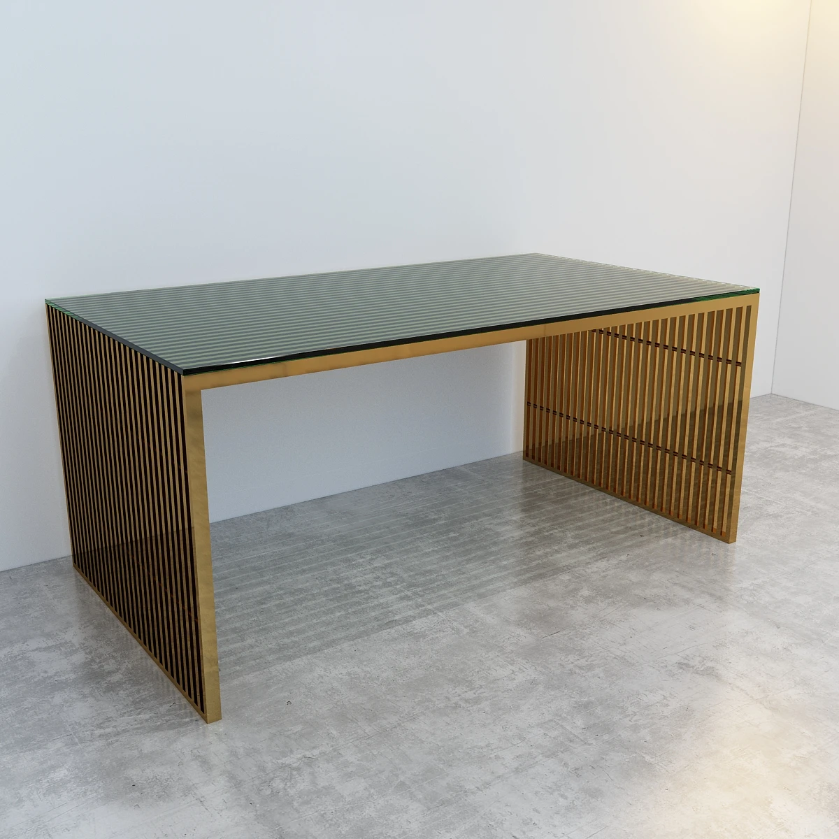 Дизайнерский новый большой обеденный стол золотого цвета