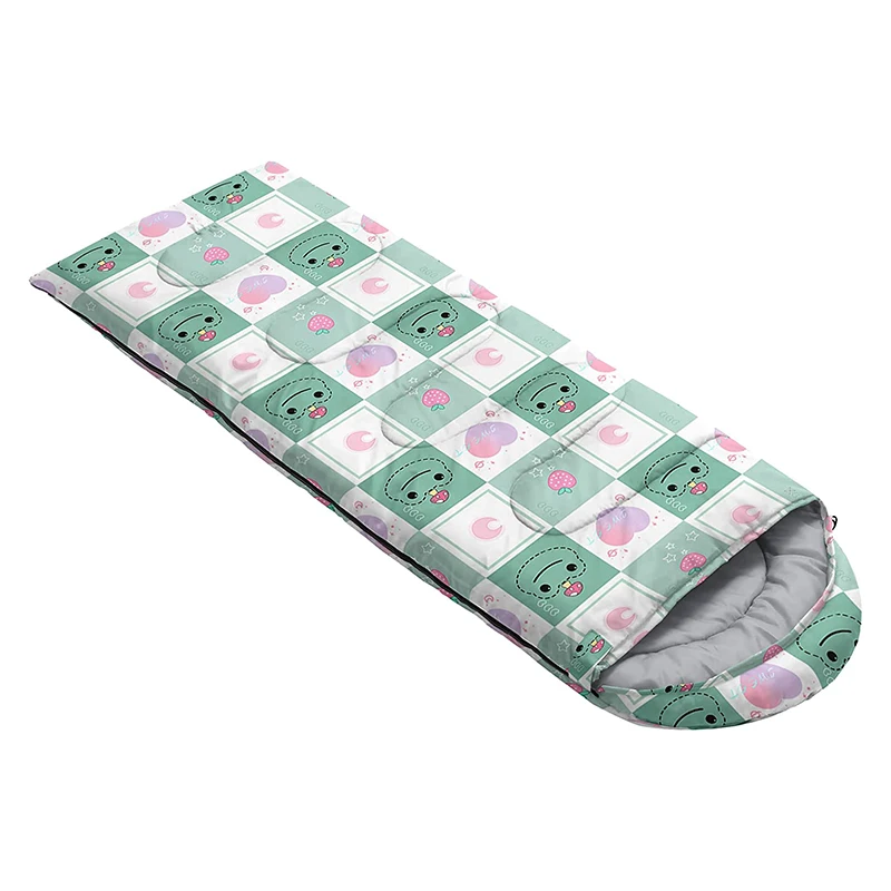 Custom Sleeping Bag Waterproof Envelope Sleeping Bag Cold Resistant Camping Kids Sleeping Bag