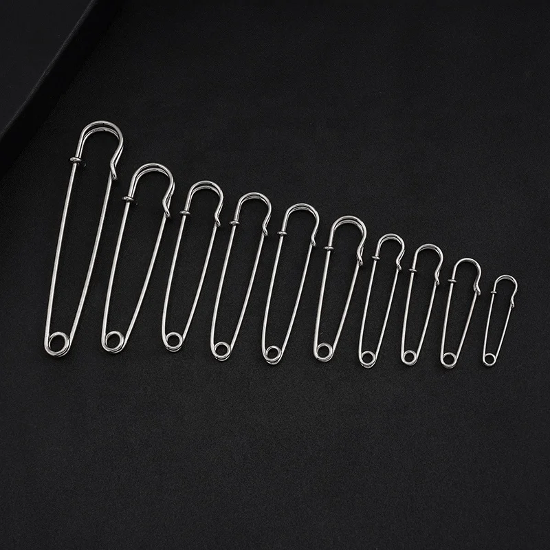 
2021 hotestselling stainless steel big safety pin for cappa and woollen sweater 