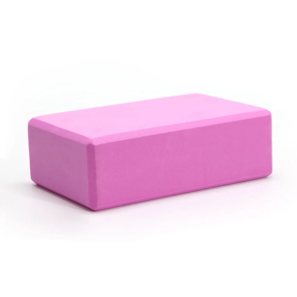 Eco Friendly Dark Purple/pink/blue 230*150mm custom logo Yoga Brick Block Eva