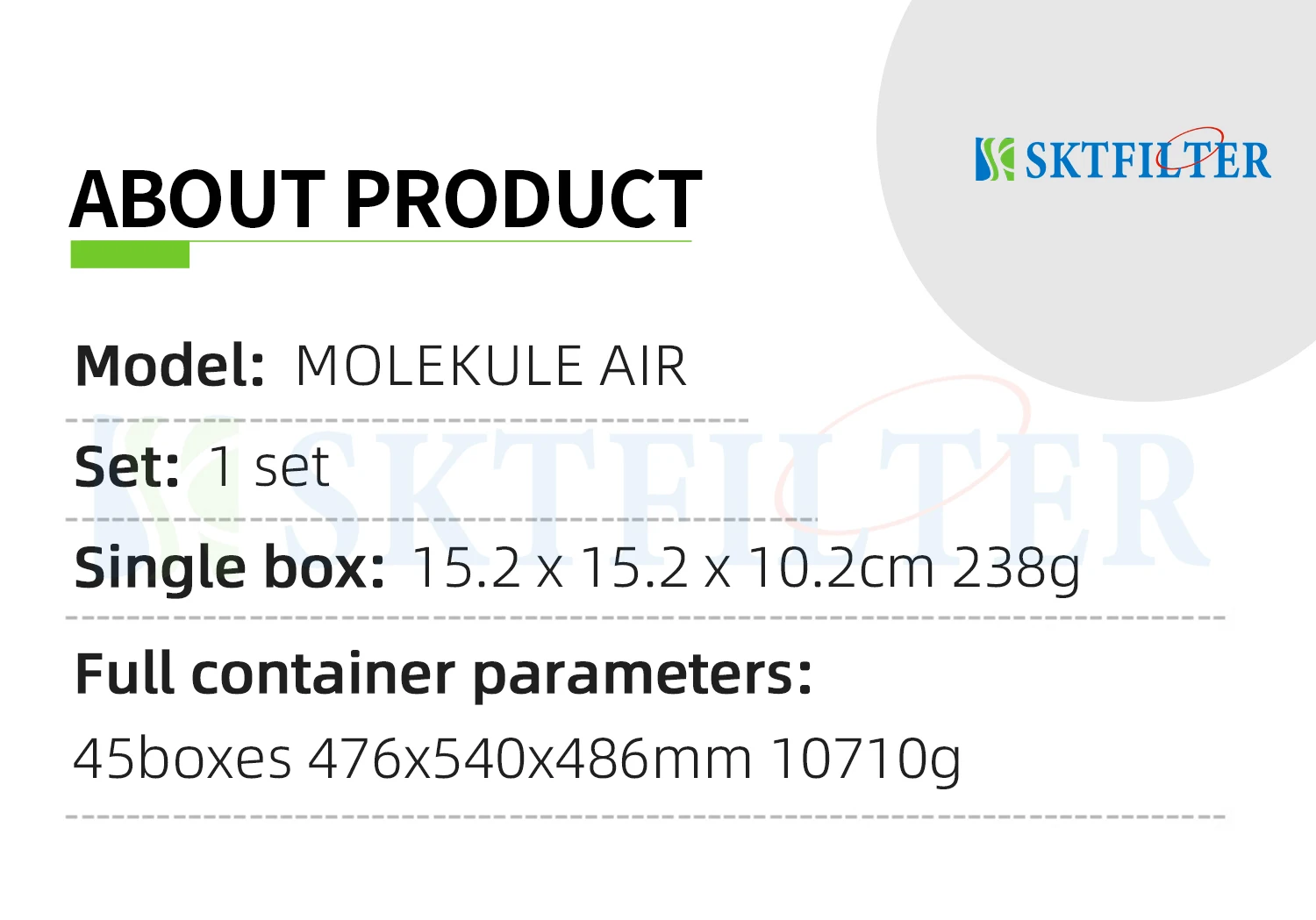Mini HEPA Replacement Filter compatible for Molekule Air Mini and PECO-HEPA Air Purifier