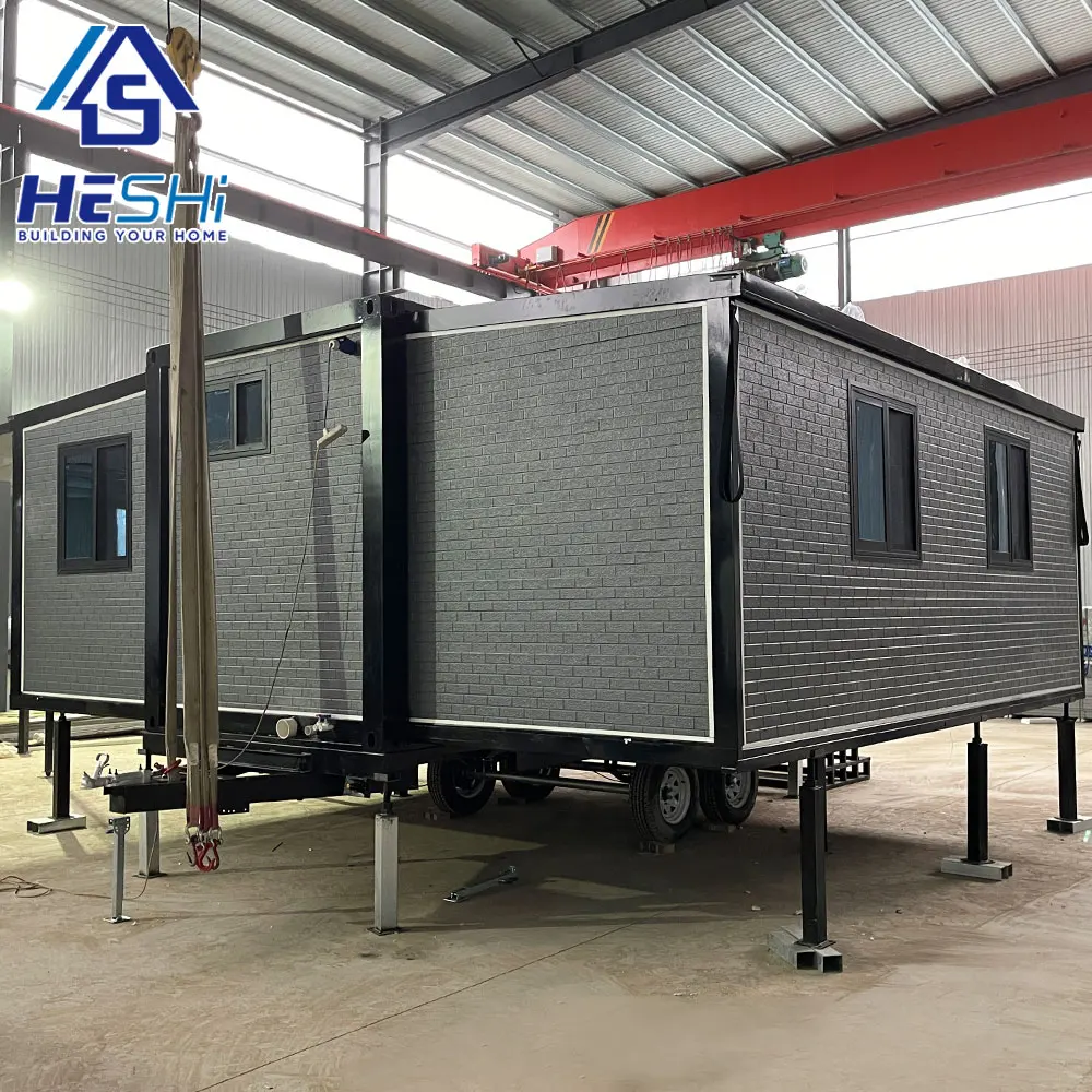Ready Made 2 Bedrooms Prefabricated Luxury Portable Villa Granny Flat 20Ft Expandable Container House Prefab Mobile Home