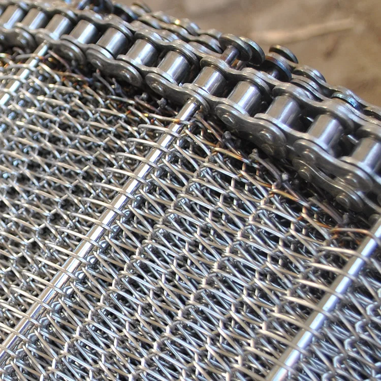 SUS 304 310s Stainless Steel Balance Spiral Wire Chain Driven Mesh Conveyor for Food