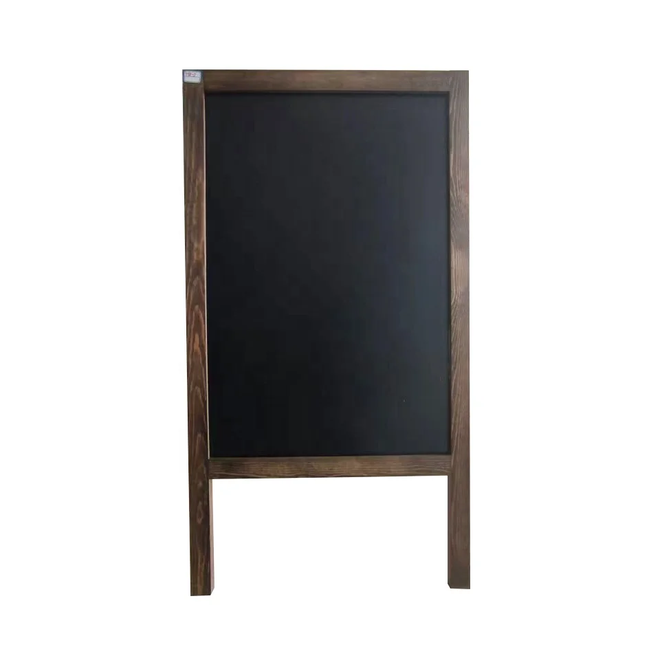 Custom Logo Double Sides Wooden Chalkboard Sign A Frame Restaurant Message Blackboard