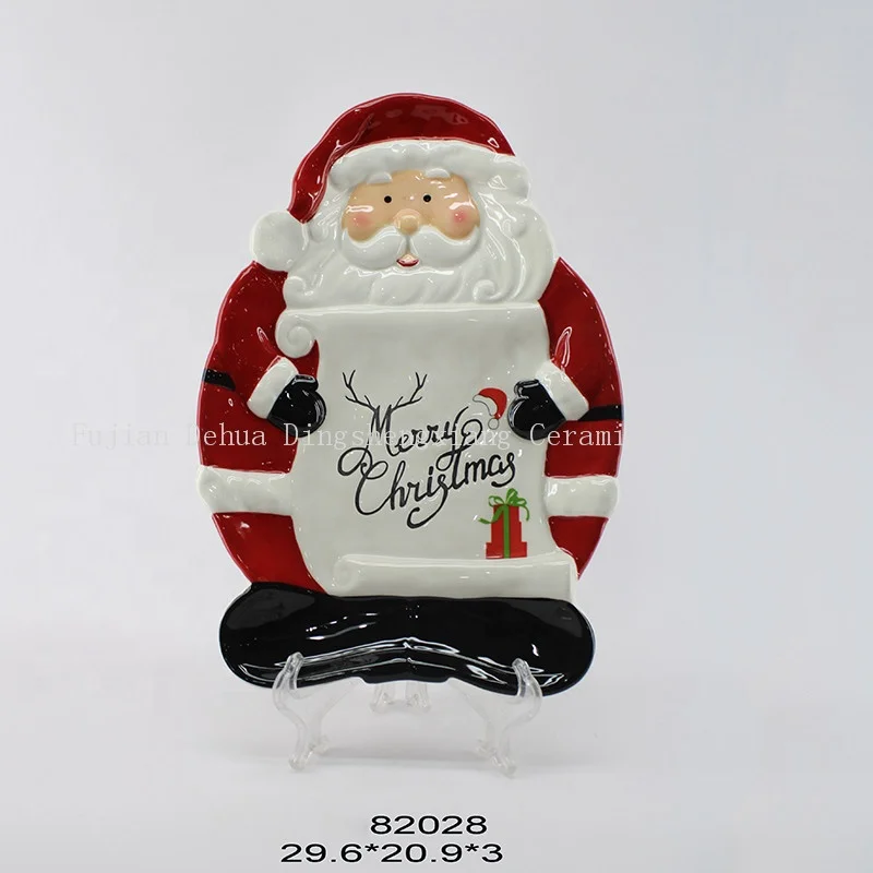 Best sell Ceramic Christmas seasoning jar hand-painted Santa Claus ceramic sugar pot sugar jar crafts 2023