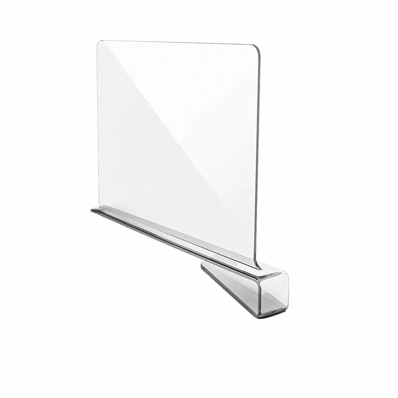 Hot Sale Clear Plastic Plastic Shelf Dividers Closet Shelf Organizer Divider