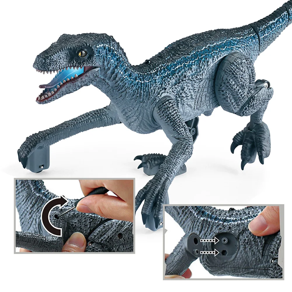 2.4G Remote Control Cuddly Battery Rc Beautiful Allosaurus Animals Dragon Glowing Dinosaur Toy For Sale