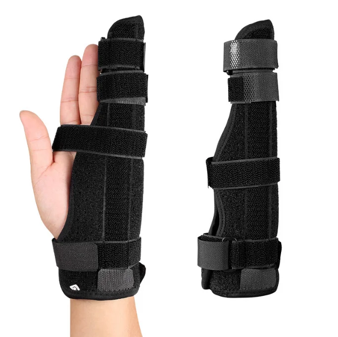 Finger Splint Medical Grade Boxer Finger Brace Support Immobilizer Cast For Broken Fingers Injuries Arthritis Trigger