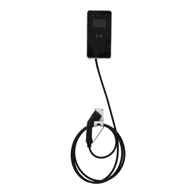  22kw wallbox ev зарядное устройство Type2 AC 32A 3 фазы со светодиодным ЖК-экран мобильного зарядная