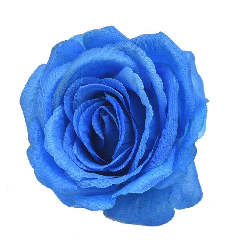 Artificial royal blue Rose center piece flower wrist corsage for Table wedding decoration