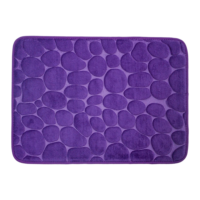Chakme Memory Foam Cobblestone Bath Mat Soft PVC Rubber Latex Backed Anti-Slip Printed Bathroom Bath Mat for Hotels M2 Price