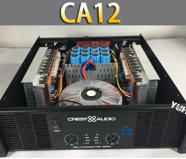 CA12 Professional Power Amplifier Pure Power Amplifier 2 Channels 3U Ktv / Stage / Home Entertainment Ktv 8ohm 600W * 2 / 4ohm 1