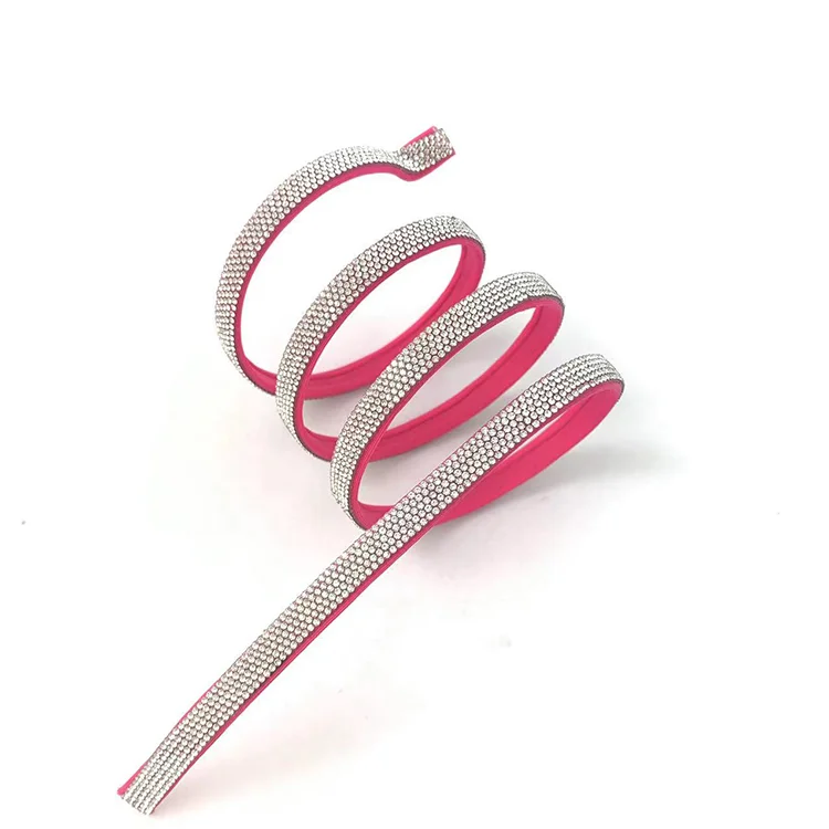 Shoe Boots Spare parts Fashion accessories rhinestone striped shoe decoration crystal rope