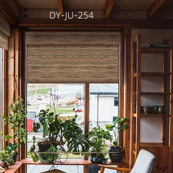 Deyi умные электрические детские домашние животные безопасные моторизованные натуральные тканые деревянные kenaf римские жалюзи умные шторы