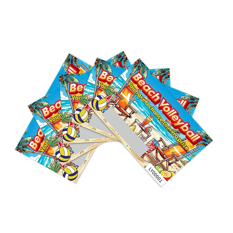 factory price custom lottery ticket top quality business scratch card printing manufacturer Lottery Scratch Card