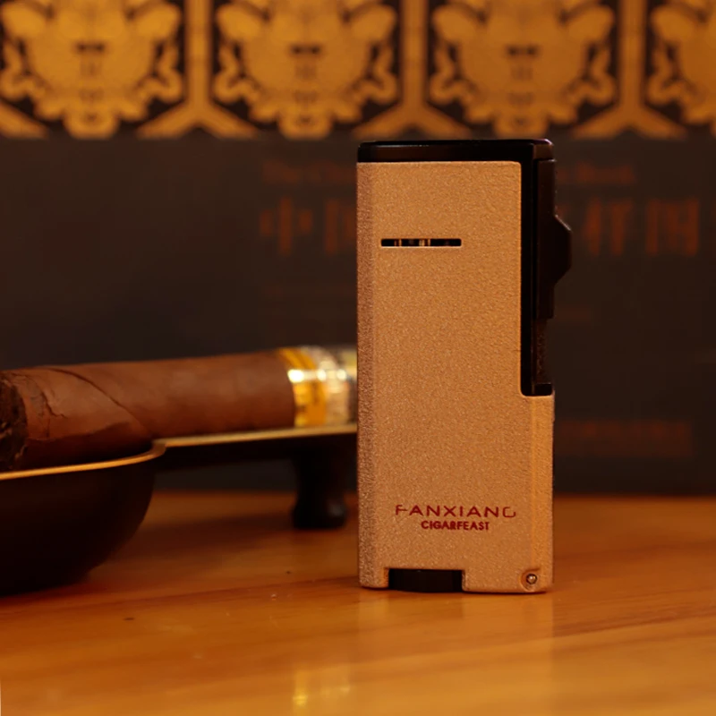 Wholesale metal lighter Adjustable flame smoke products Jet Lighter Refillable Butane Lighter