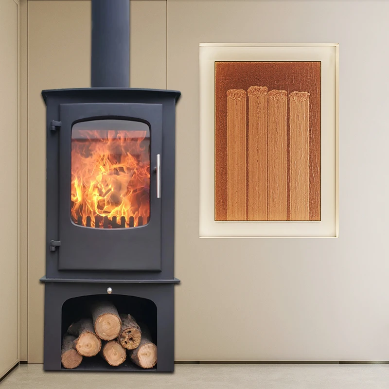 2024 High Quality Factory Modern Indoor Cold Rolled Steel Adjustable Freestanding Stove Wood Burning Stove