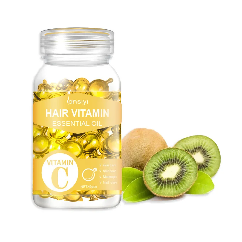 Customize Fragrance Hair Capsule Vitamin Hair Smoothing Hydrating Vitamins Serum Rosemary Shea Butter Oil Repairs Damage Hair