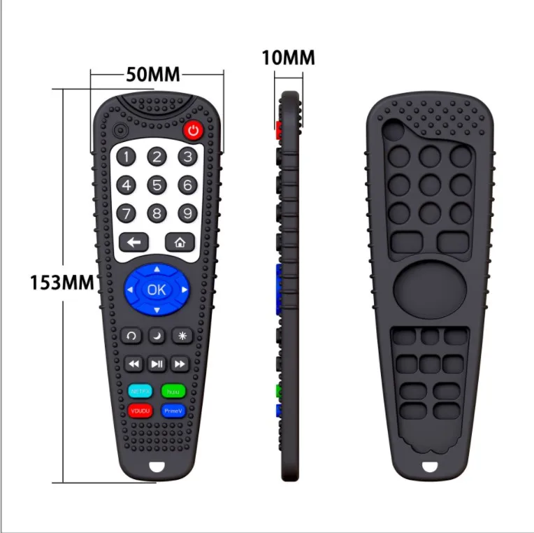 Hot Selling Silicone Remote Control Tooth Glue Baby Soothe Antipruritic Anti-eating Hand Teether Toys