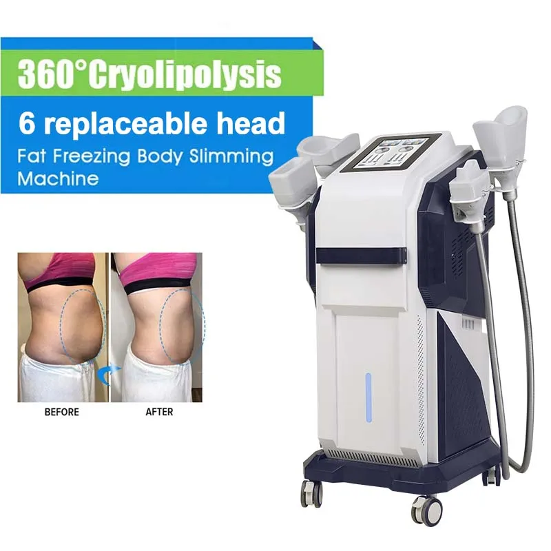 Aesthetic 360 Degree Cryo Slimming Machine Cellulite Reduction Big Coverage 7 Heads Criolipolisis 360 Fat Freezing Machine