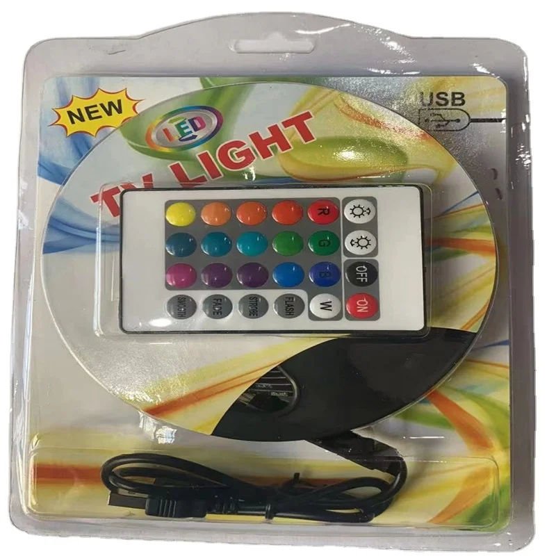 USB 5V 5050 RGB 3M set LED Strip RGB TV Background Lighting Tape  RGB LED strip light