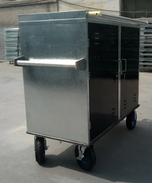 Horse Tack Locker Saddle Pad Box On Wheels Double Door  Horse Saddle Cabinet