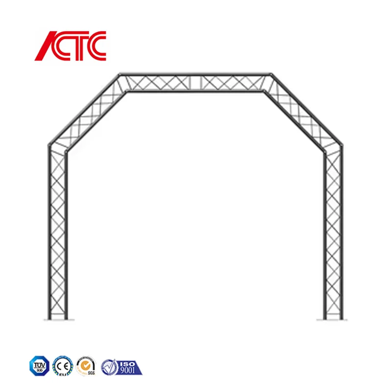 Aluminum Light Global Goal Post Spigot Bolt Frame Stgae Truss Structure For Event