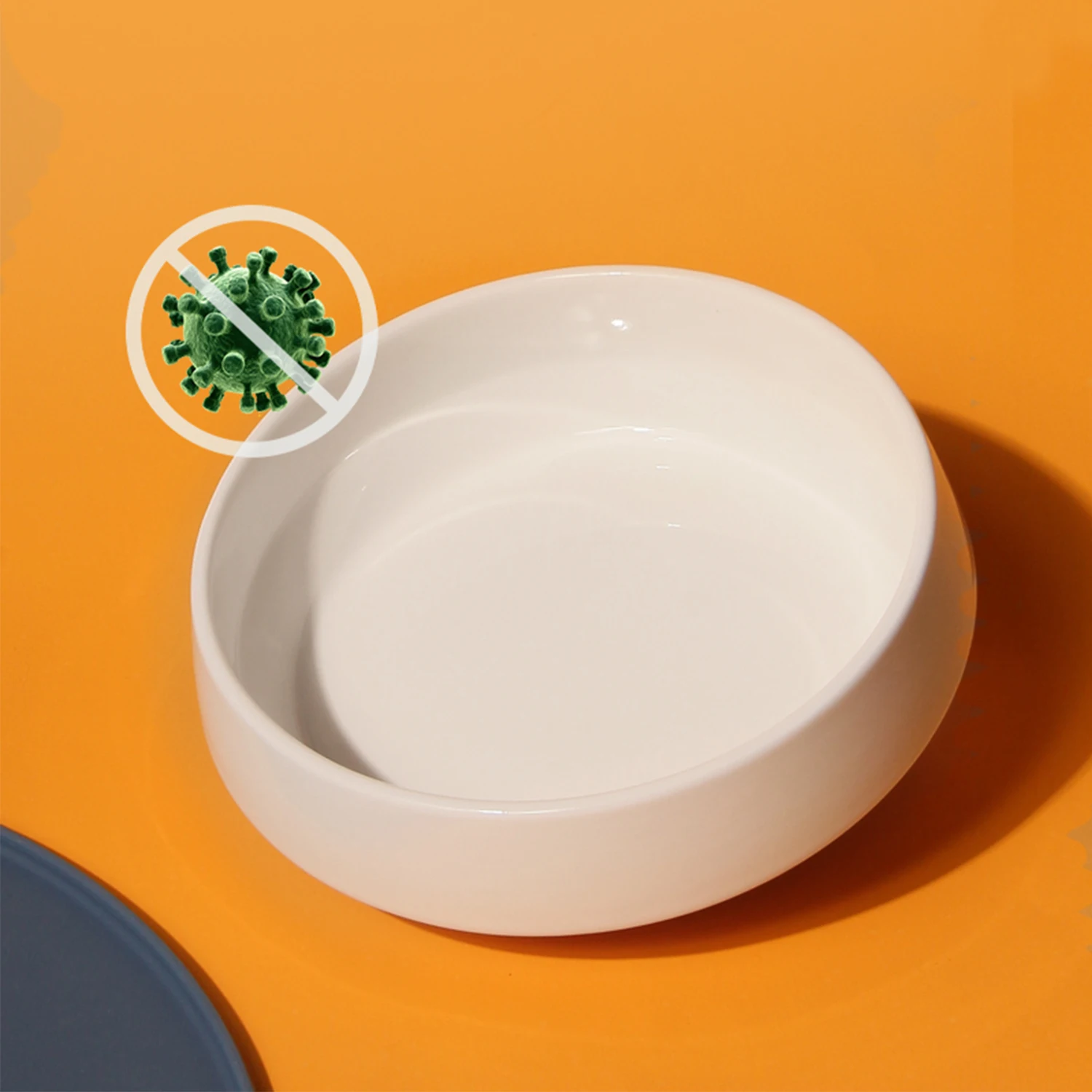 Household Pet Food Set Dog Non-slip Silicone Mat Ceramic Bowl Two-piece Set Carton Box for Dogs Pet Bowls & Feeders Non-slip Pad