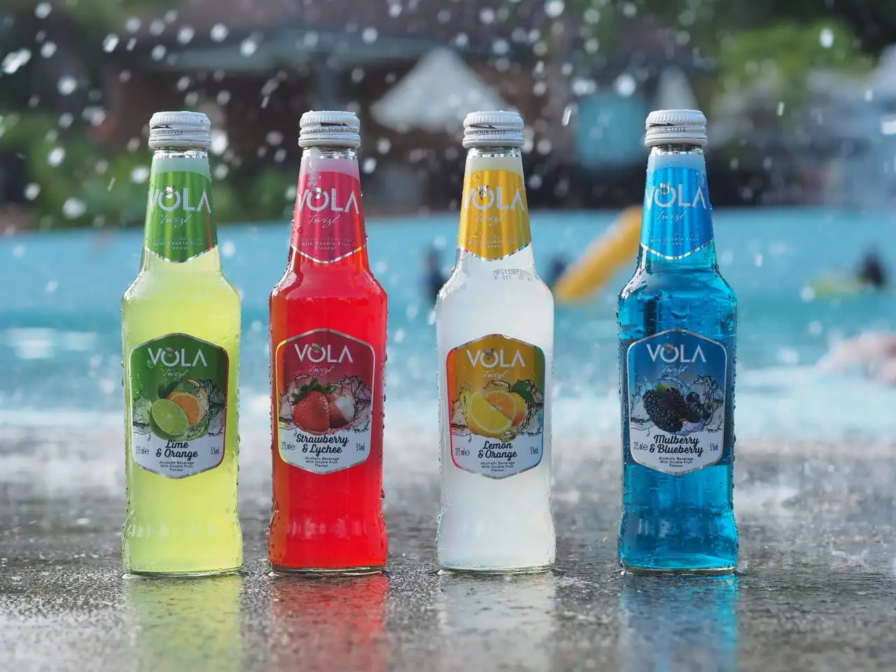 VOLA Twizt Alc.5% Mulberry & Blueberry Flavor 275 ml. Mixed Fruit Alcoholic Beverage Wholesale from Thailand