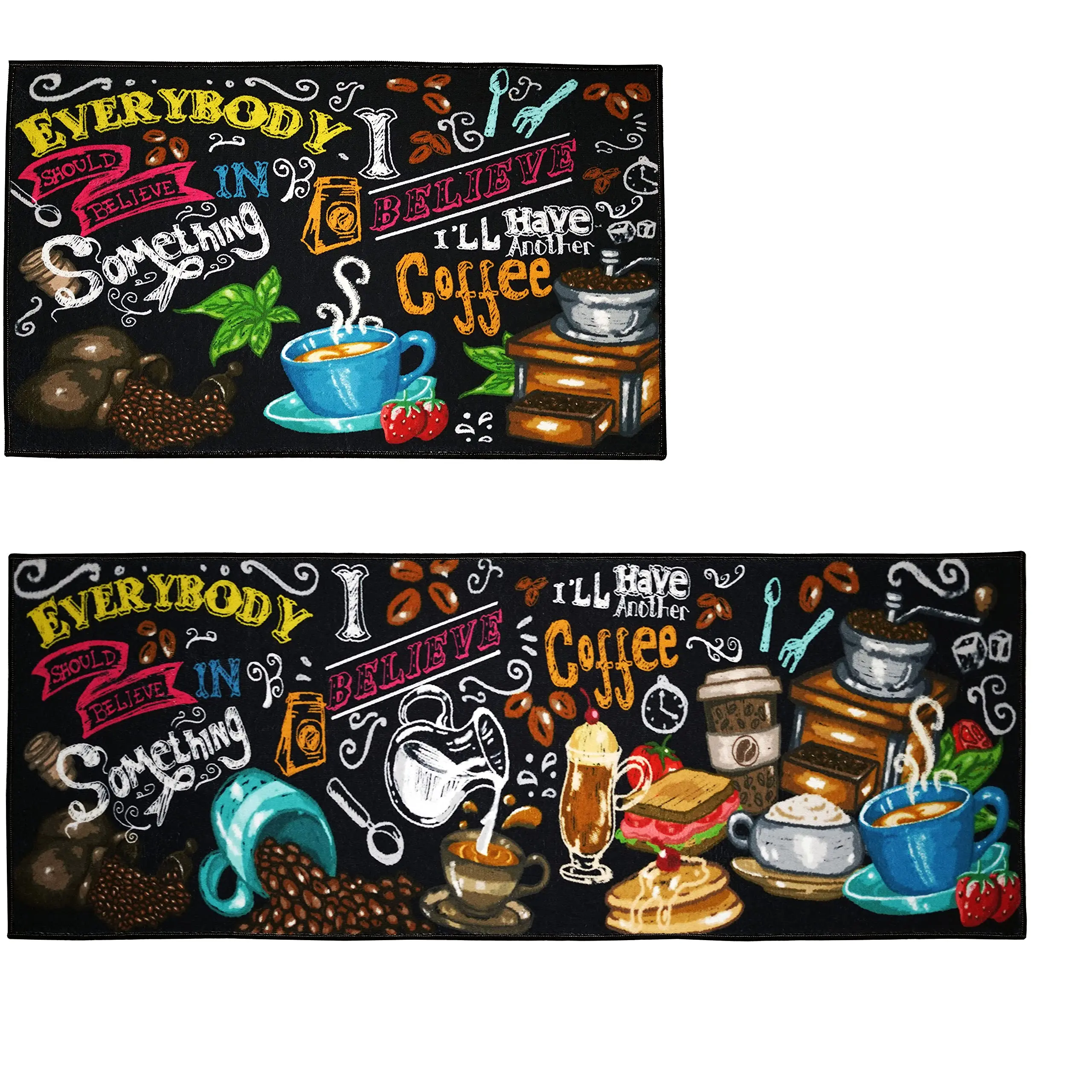 Best selling popular design for 2022  kitchen set floor mat  diamond velvet crystal velvet  3d printed polyester carpet and rug