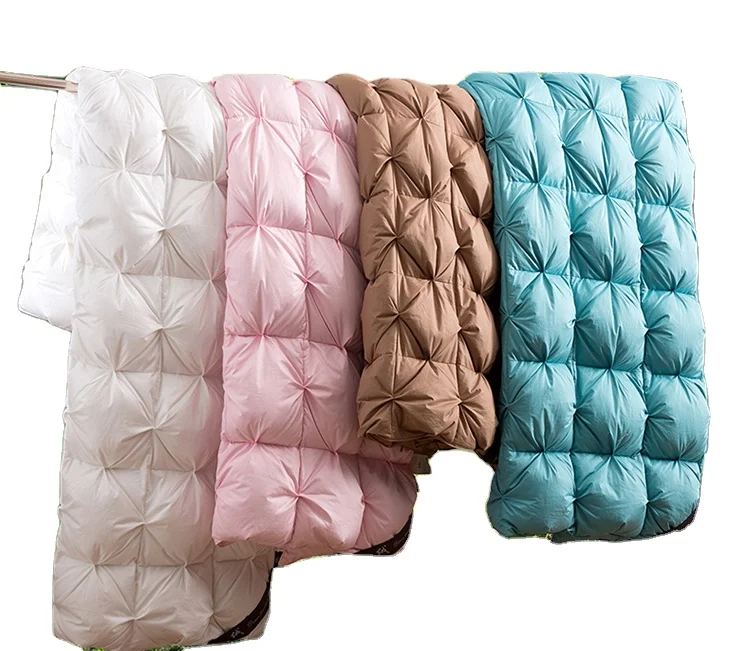 100% cotton fabric filling soft and warm duck down goose down king size duvet quilt comforter