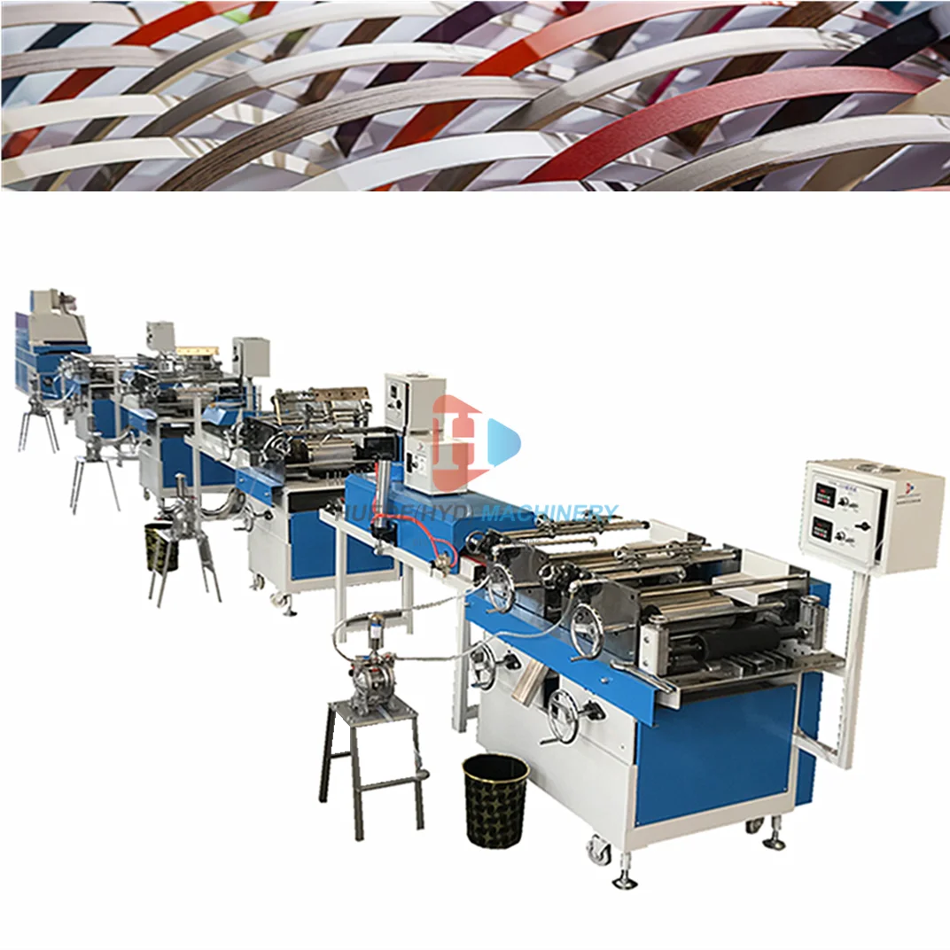 Three-color PVC Edge Banding Strip UV Coating Printing Machine Line With High Glossy