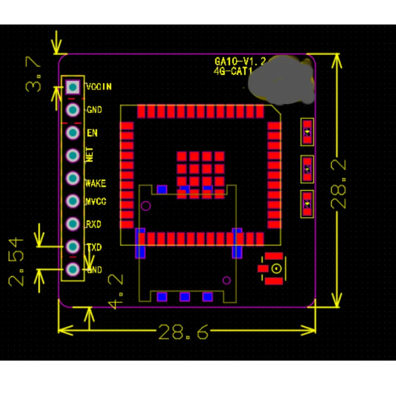 4G CAT1 module Full Netcom iot development board 4g module data transparent transmission GT-GA10
