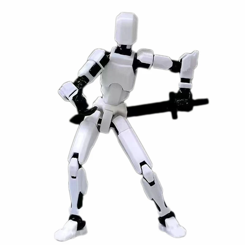 T13 Action Figure Movable Multi-joint 3d Printed Robot with Full Articulation