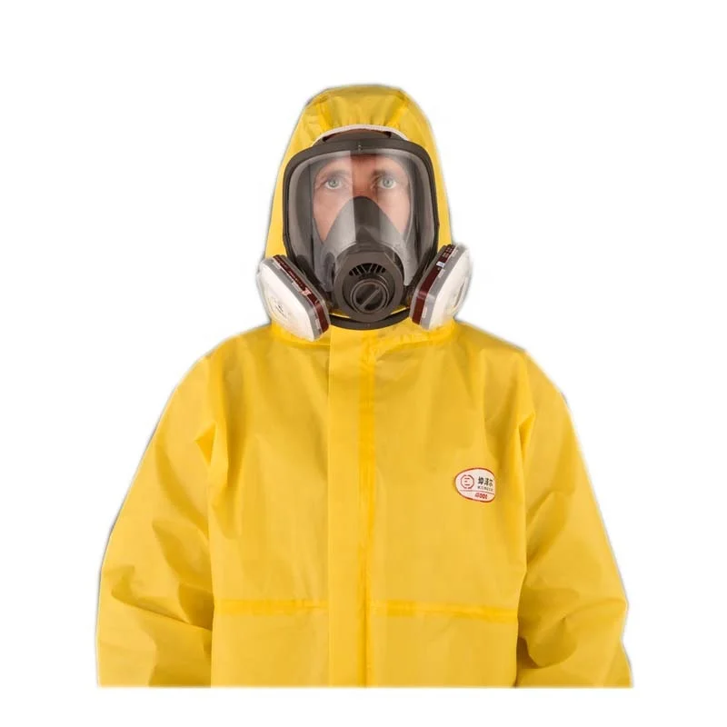 Integral hood and boot jumpsuit film DISPOSABLE COVERALL safety suit for cross-contamination