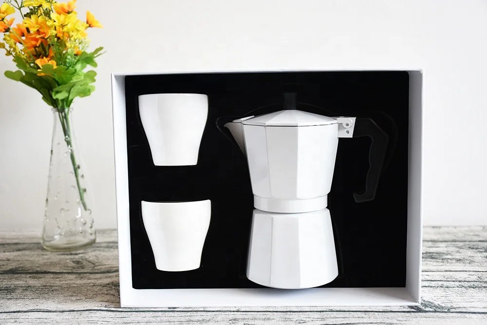 Hot Selling Coffee Gift Set Moka Pot Stovetop Espresso Maker
