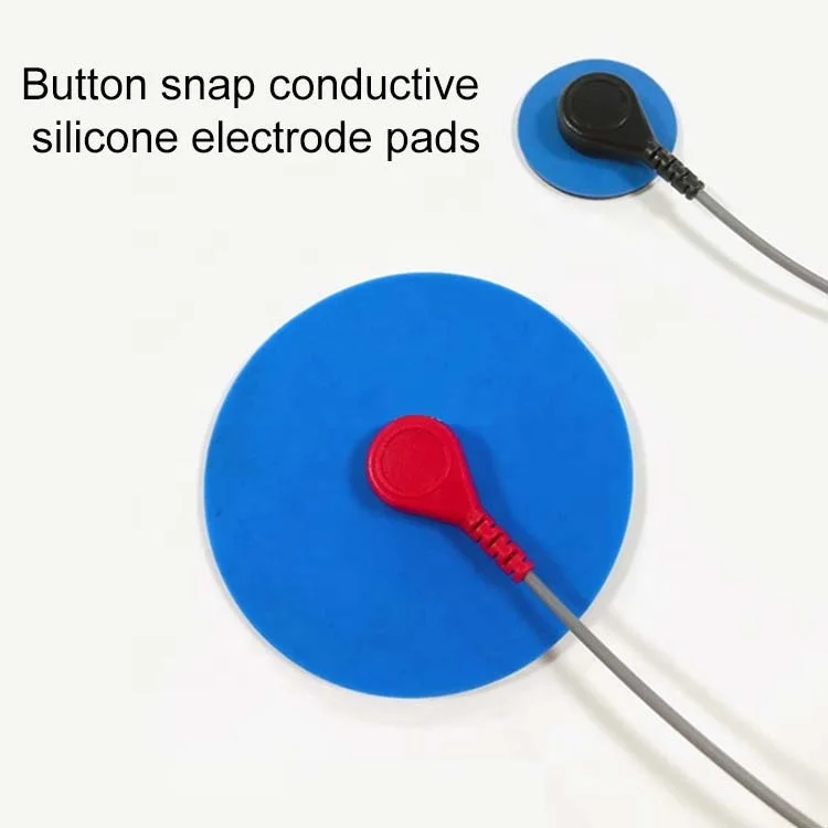 Jinke Tens Pad Manufacturer Silicone Tens Massage Snap Type Electrode Pads Electrode Pads with 3.9mm Button Snap