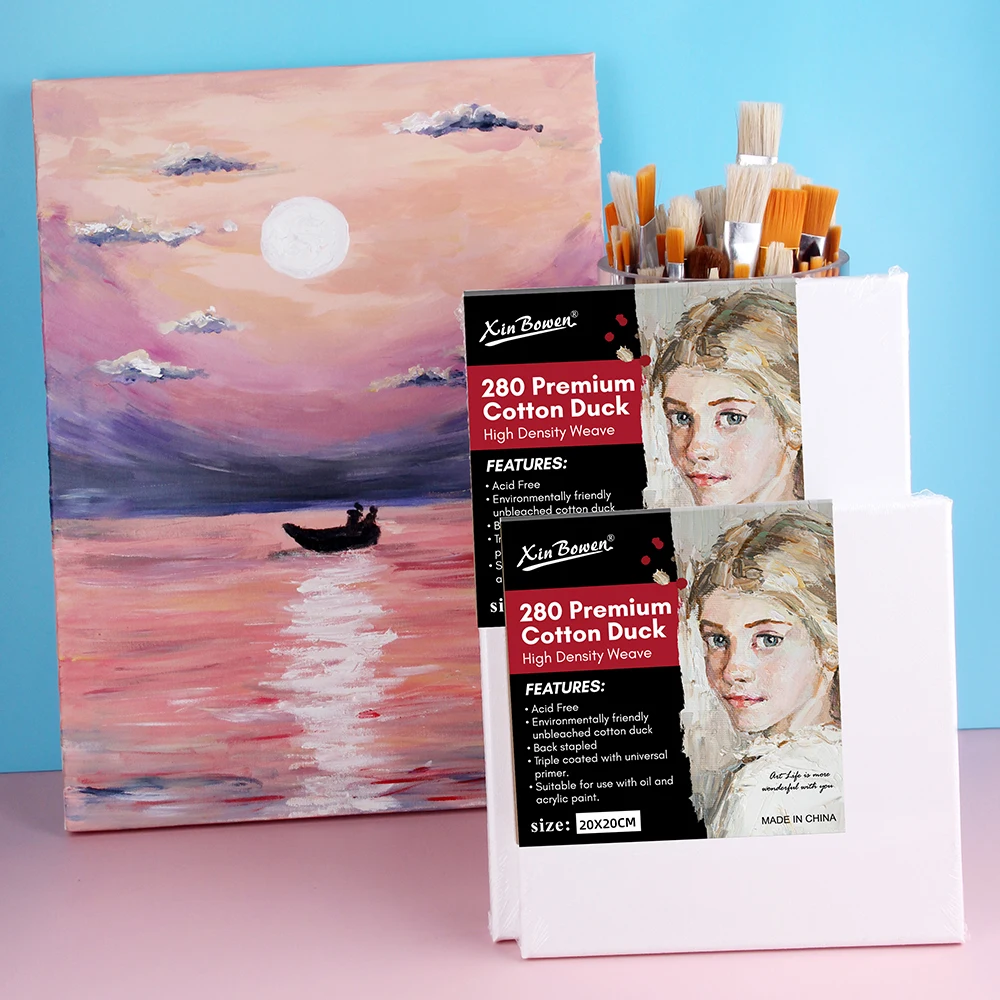 Xin Bowen Blank Canvas Board Wholesale Professional Custom Paint Canvas Painting for Beginners Artist Wood ECO Friendly