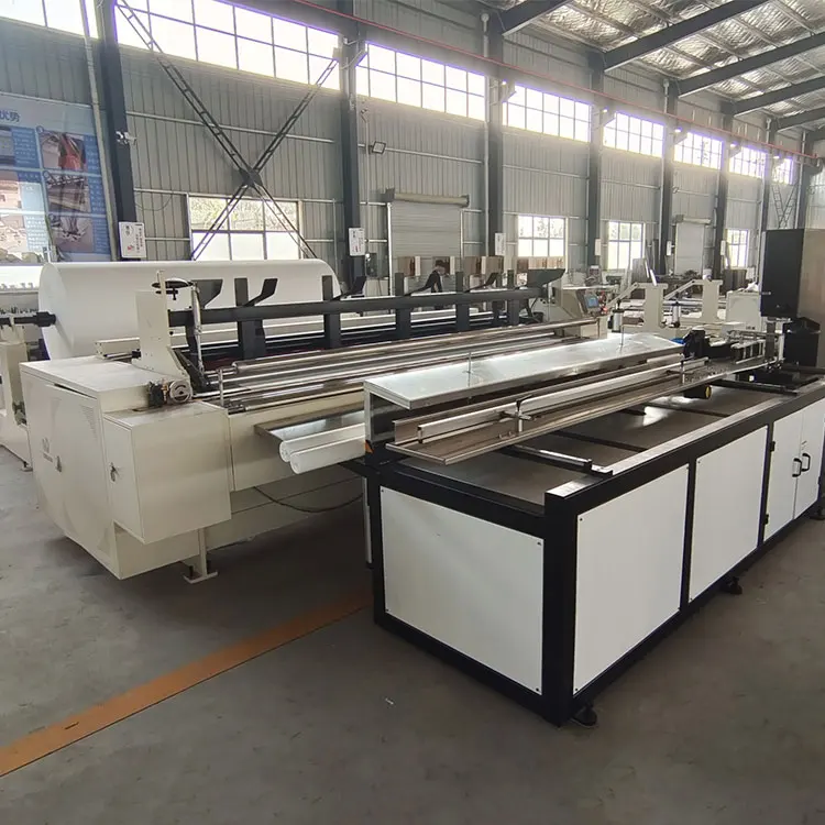 fully automated toilet paper machine roll cutting machine price toilet paper rewinding machine