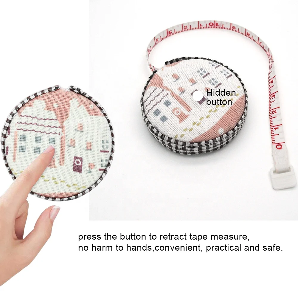 RTS 150cm/60inch Custom Ruler Body Mini Tailor Digital Soft Centimeter Roll Tape Measure