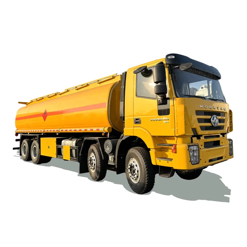 Горячая распродажа бензовоз Hongyan тяжелый 8x4 автоцистерна 25000 л нефть сырой бензин дизельное топливо транспортная