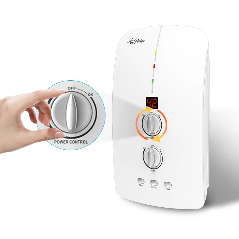 220v 4.5kW portable instant water heaters electric shower with in built pressure pump