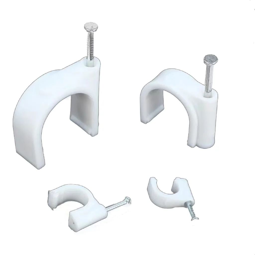 High Quality Modern Cable Clips Coaxial Nail Wall Cable Clips for Apartment Use Porcelain Wire Clips